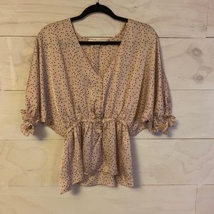 Light punk polka dot blouse
